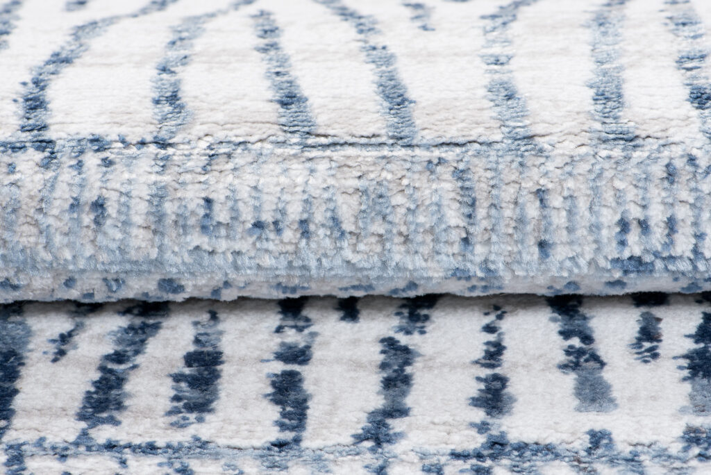Vloerkleed Sky Blauw Creme Ethno Stroken