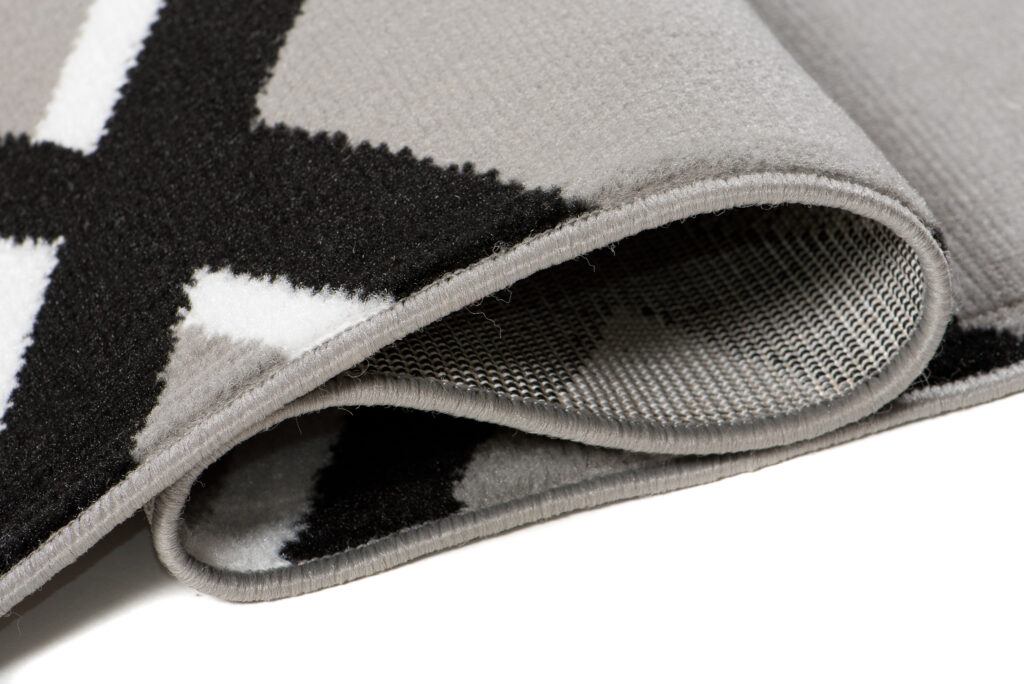 Vloerkleed Luxury Grijs Zwart Geometrisch Geruit