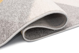 Vloerkleed Lazur Licht Grijs Veelkleurig Geometrisch Driehoeken