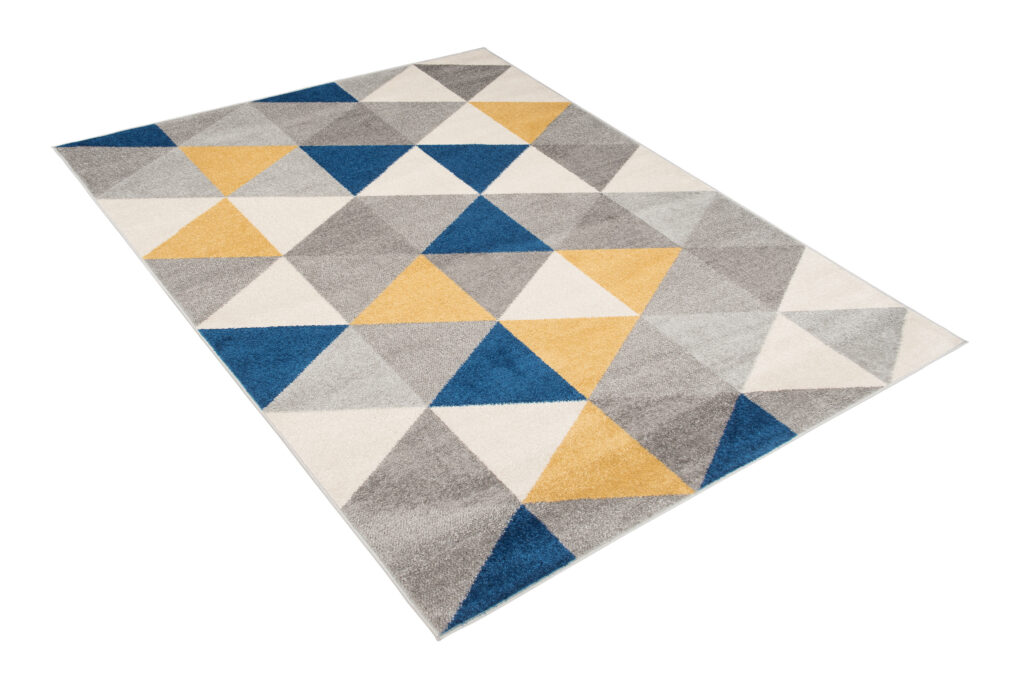 Vloerkleed Lazur Grijs Veelkleurig Geometrisch Driehoeken