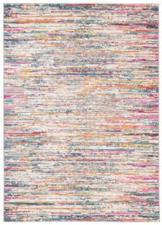 Vloerkleed Lazur Roze Veelkleurig Abstract Lijnen