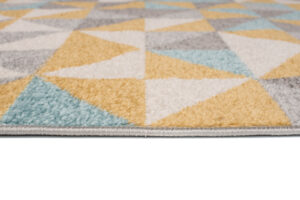 Vloerkleed Lazur Grijs Veelkleurig Geometrisch Kleine Driehoeken