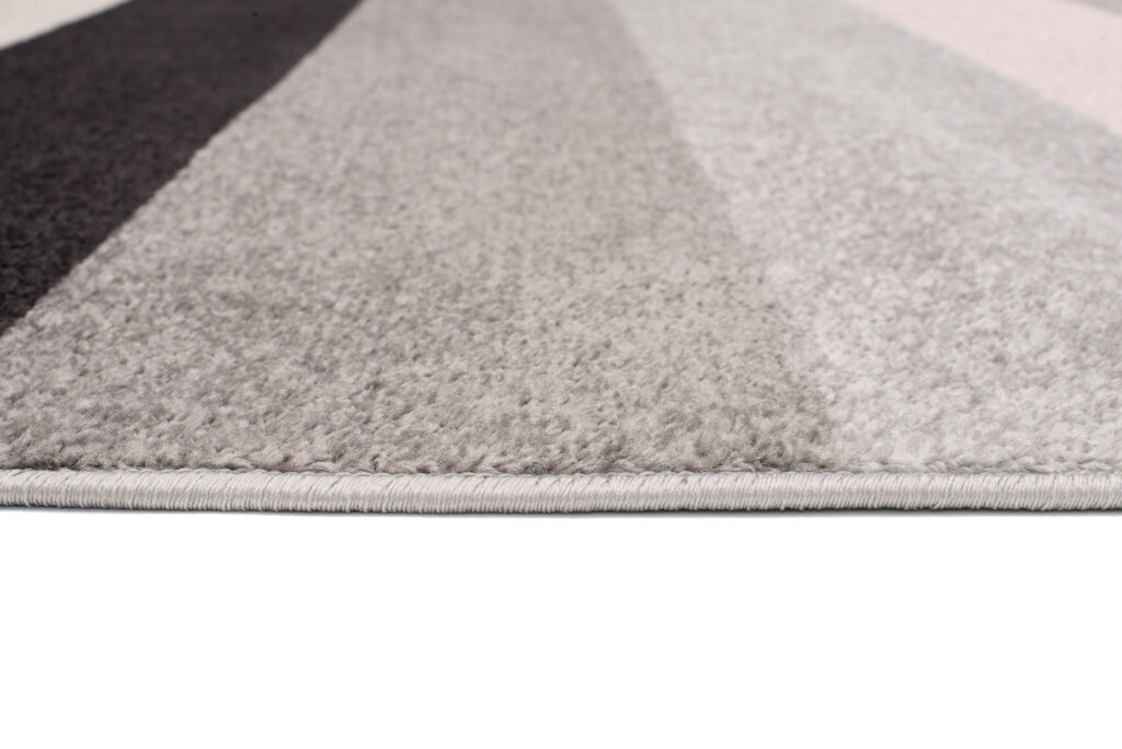Vloerkleed Lazur Licht Grijs Roze Geometrisch Lijnen