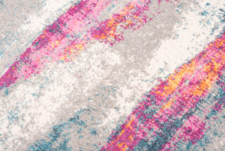 Vloerkleed Lazur Roze Veelkleurig Abstract Gewreven