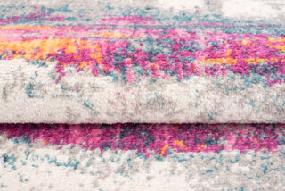 Vloerkleed Lazur Roze Veelkleurig Abstract Gewreven