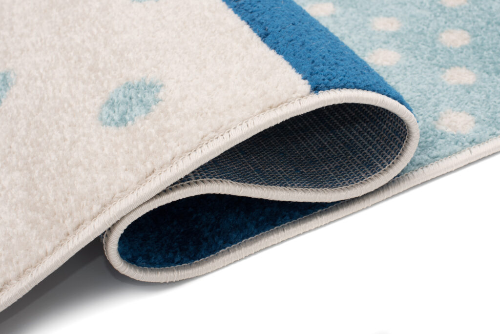 Vloerkleed Lazur Grijs Blauw Vierkanten Kindertapijt