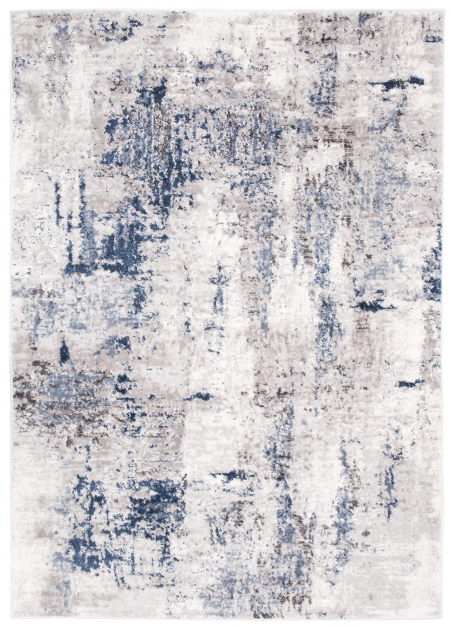 Vloerkleed Sky Grijs Blauw Abstract Gewreven