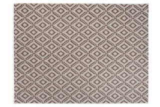 Vloerkleed Capri Bruin Sisal Geruit Mozaïek Indoor Outdoor Design