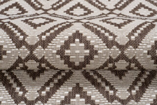 Vloerkleed Capri Bruin Sisal Geruit Mozaïek Indoor Outdoor Design