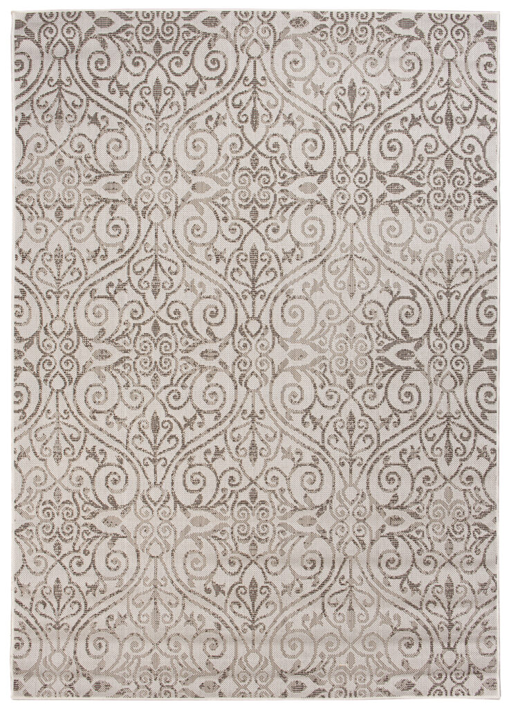 Vloerkleed Capri Creme Sisal Bloemen Indoor Outdoor Design
