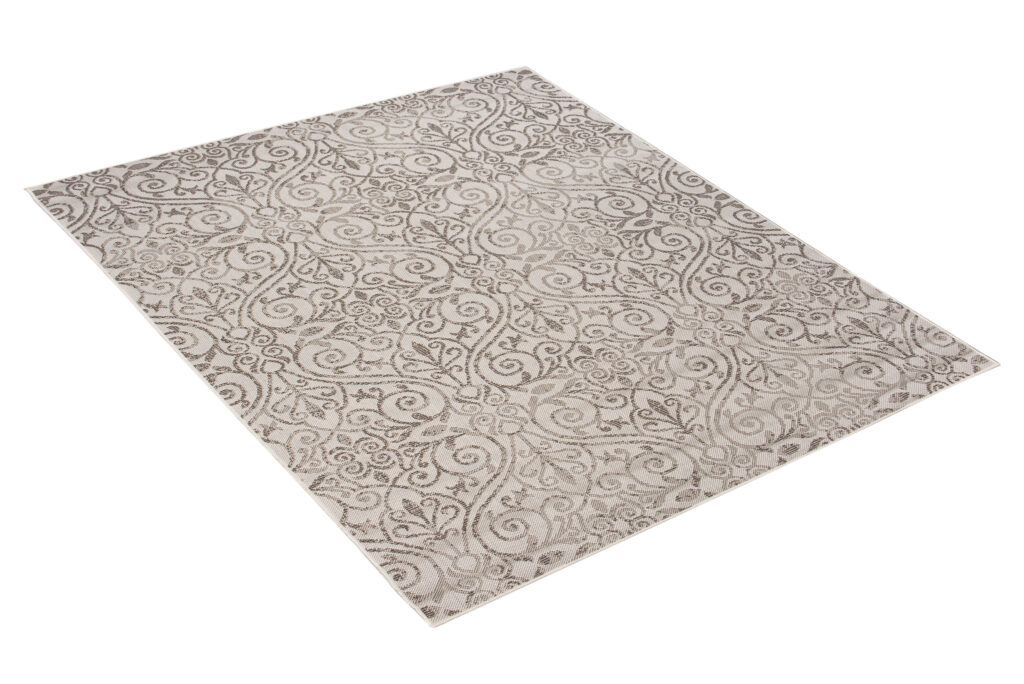 Vloerkleed Capri Creme Sisal Bloemen Indoor Outdoor Design