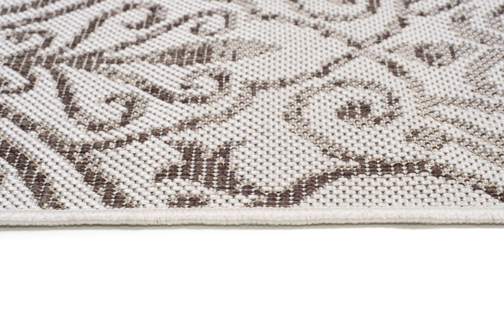 Vloerkleed Capri Creme Sisal Bloemen Indoor Outdoor Design