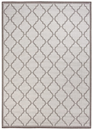 Vloerkleed Capri Grijs Sisal Marokkaanse Trellis Indoor Outdoor Modern
