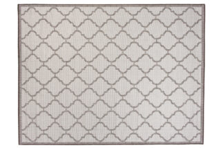 Vloerkleed Capri Grijs Sisal Marokkaanse Trellis Indoor Outdoor Modern