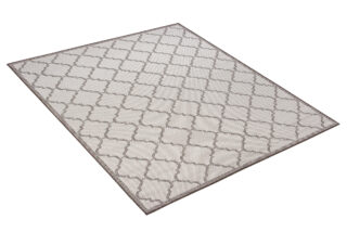 Vloerkleed Capri Grijs Sisal Marokkaanse Trellis Indoor Outdoor Modern