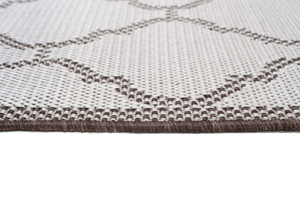 Vloerkleed Capri Grijs Sisal Marokkaanse Trellis Indoor Outdoor Modern