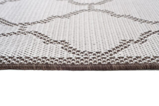 Vloerkleed Capri Grijs Sisal Marokkaanse Trellis Indoor Outdoor Modern