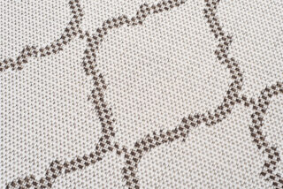Vloerkleed Capri Grijs Sisal Marokkaanse Trellis Indoor Outdoor Modern