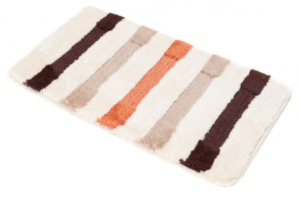 Badmat Mono 3PC Beige Bruin Drie Stukken Antislip Zacht Douchemat