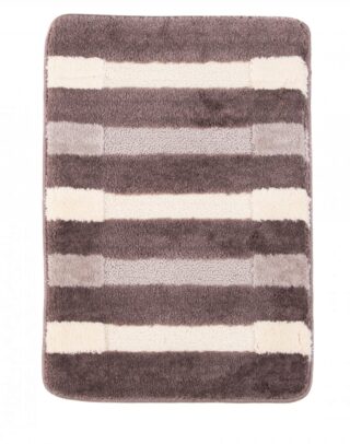 Badmat Mono 1PC Bruin Creme Antislip Zacht Douchemat