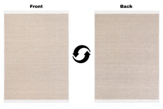 Vloerkleed Azteca Katoen Beige Franjes