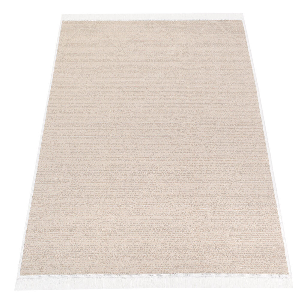 Vloerkleed Azteca Katoen Beige Franjes