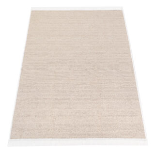 Vloerkleed Azteca Katoen Beige Franjes