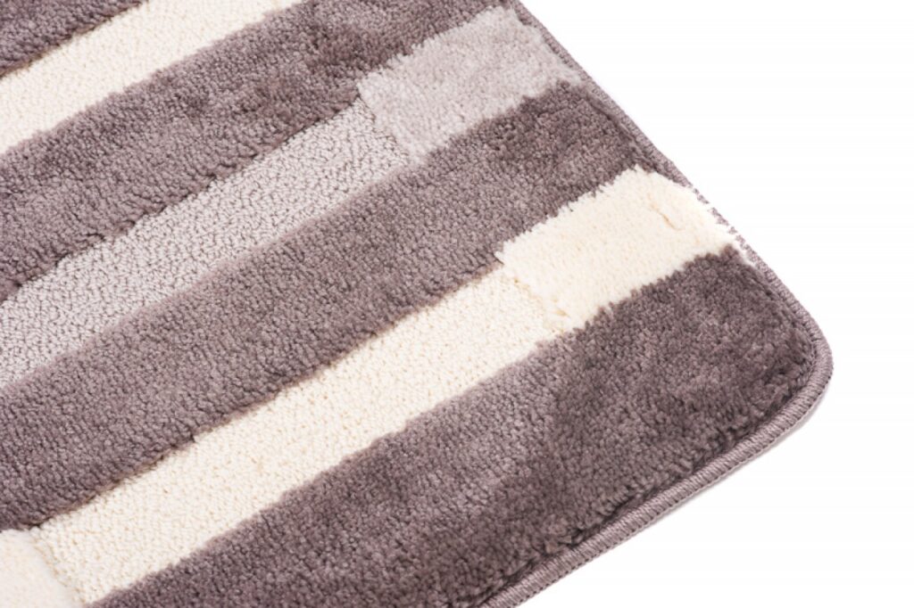 Badmat Mono 3PC Bruin Creme Drie Stukken Antislip Zacht Douchemat