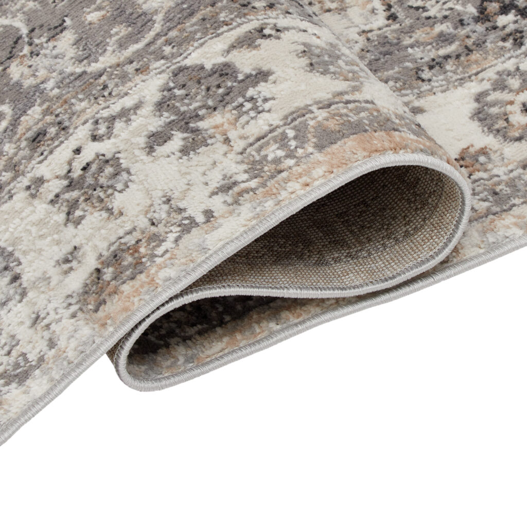 Vloerkleed Valley Donker Grijs Vintage Frame