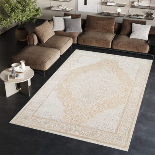 Vloerkleed Ares Creme Vintage Medaillon