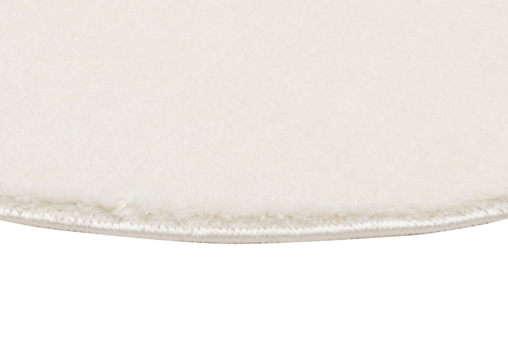 Vloerkleed Cuddle Rond Antislip Creme Hoogpolig