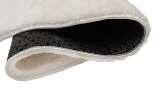 Vloerkleed Cuddle Rond Antislip Creme Hoogpolig