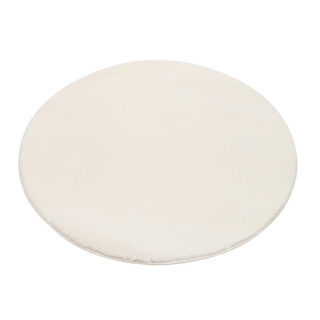 Vloerkleed Cuddle Rond Antislip Creme Hoogpolig