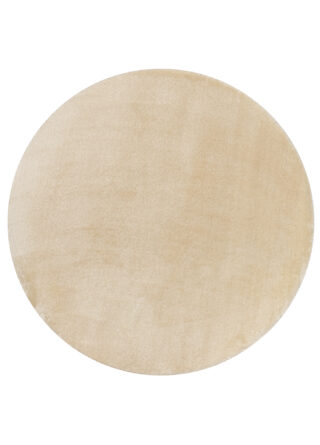 Vloerkleed Cuddle Rond Antislip Beige Hoogpolig