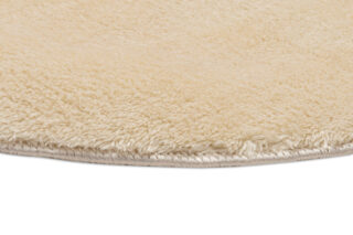 Vloerkleed Cuddle Rond Antislip Beige Hoogpolig