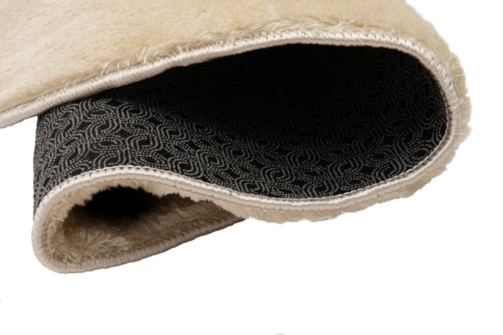 Vloerkleed Cuddle Rond Antislip Beige Hoogpolig