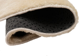 Vloerkleed Cuddle Rond Antislip Beige Hoogpolig