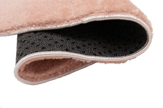 Vloerkleed Cuddle Rond Antislip Roze Hoogpolig