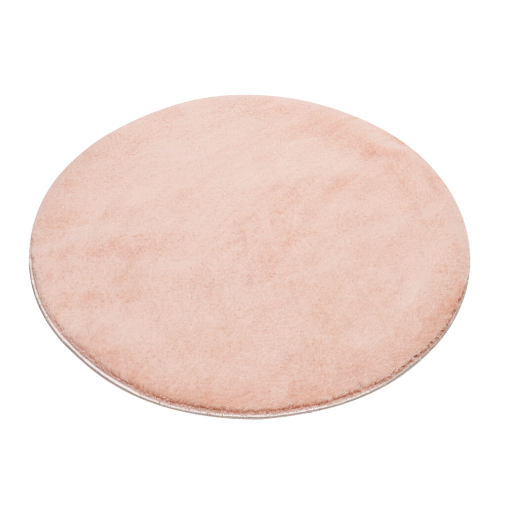 Vloerkleed Cuddle Rond Antislip Roze Hoogpolig