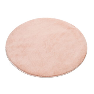 Vloerkleed Cuddle Rond Antislip Roze Hoogpolig