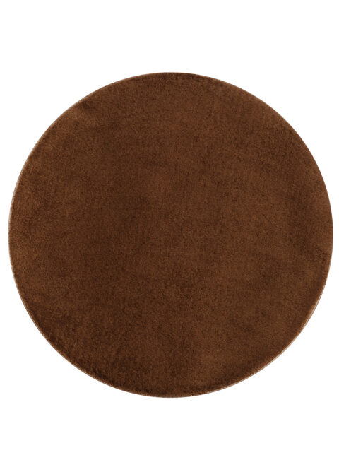Vloerkleed Cuddle Rond Antislip Bruin Hoogpolig
