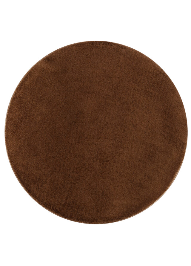 Vloerkleed Cuddle Rond Antislip Bruin Hoogpolig