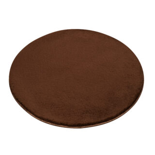 Vloerkleed Cuddle Rond Antislip Bruin Hoogpolig