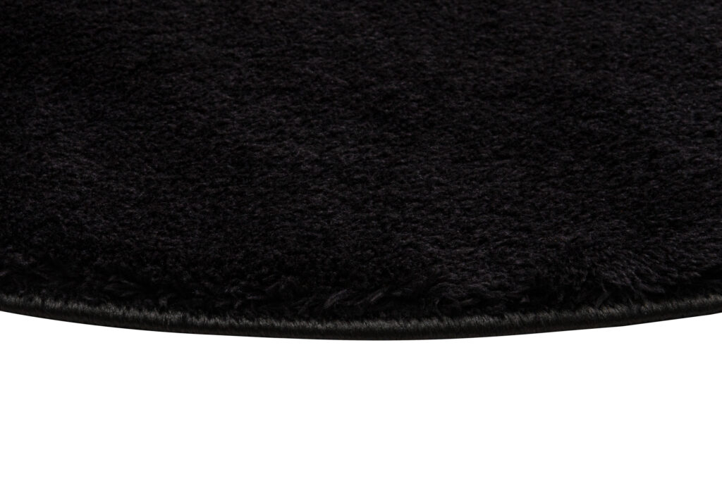Vloerkleed Cuddle Rond Antislip Zwart Hoogpolig