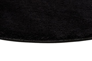 Vloerkleed Cuddle Rond Antislip Zwart Hoogpolig