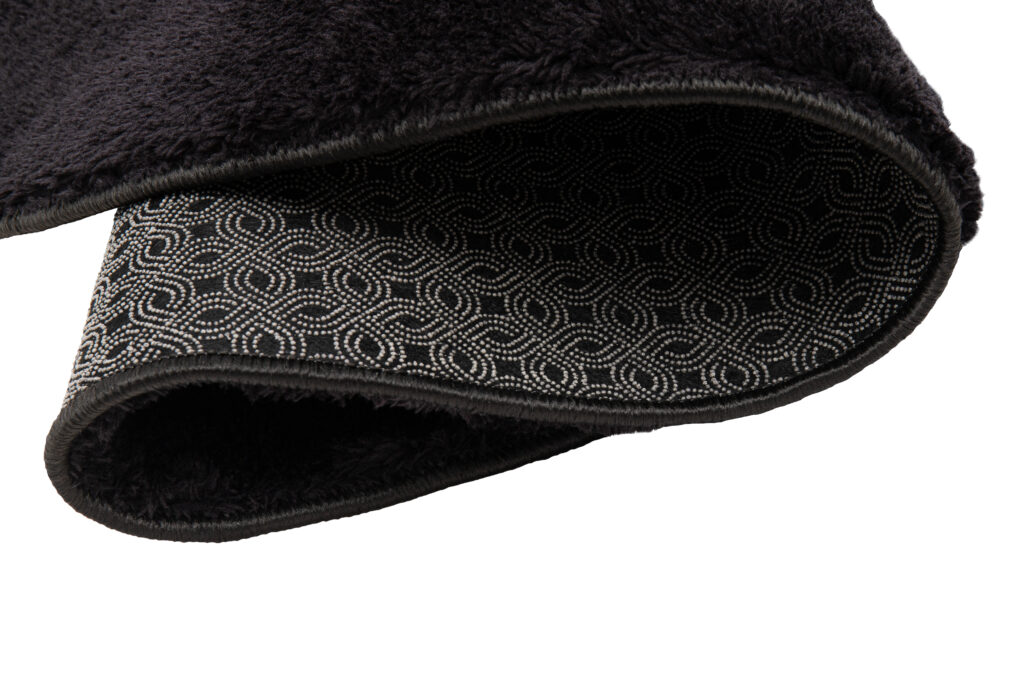 Vloerkleed Cuddle Rond Antislip Zwart Hoogpolig