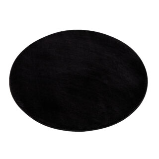 Vloerkleed Cuddle Rond Antislip Zwart Hoogpolig