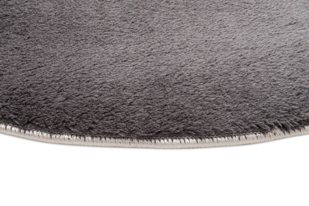 Vloerkleed Cuddle Rond Antislip Antraciet Hoogpolig