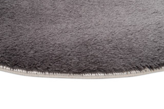 Vloerkleed Cuddle Rond Antislip Antraciet Hoogpolig