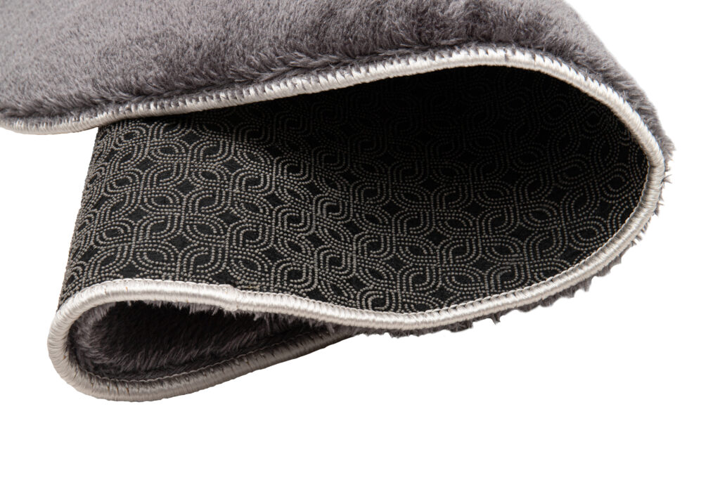 Vloerkleed Cuddle Rond Antislip Antraciet Hoogpolig